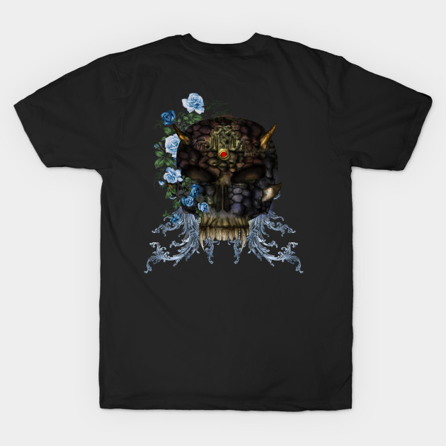 Awesome skull with roses by Nicky2342